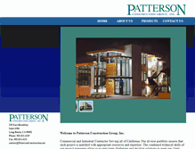 Tablet Screenshot of pattersonconstruction.net